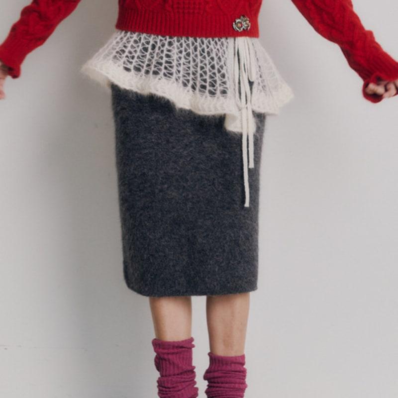 

Мэгги Прозрачная многослойная юбка Ivory