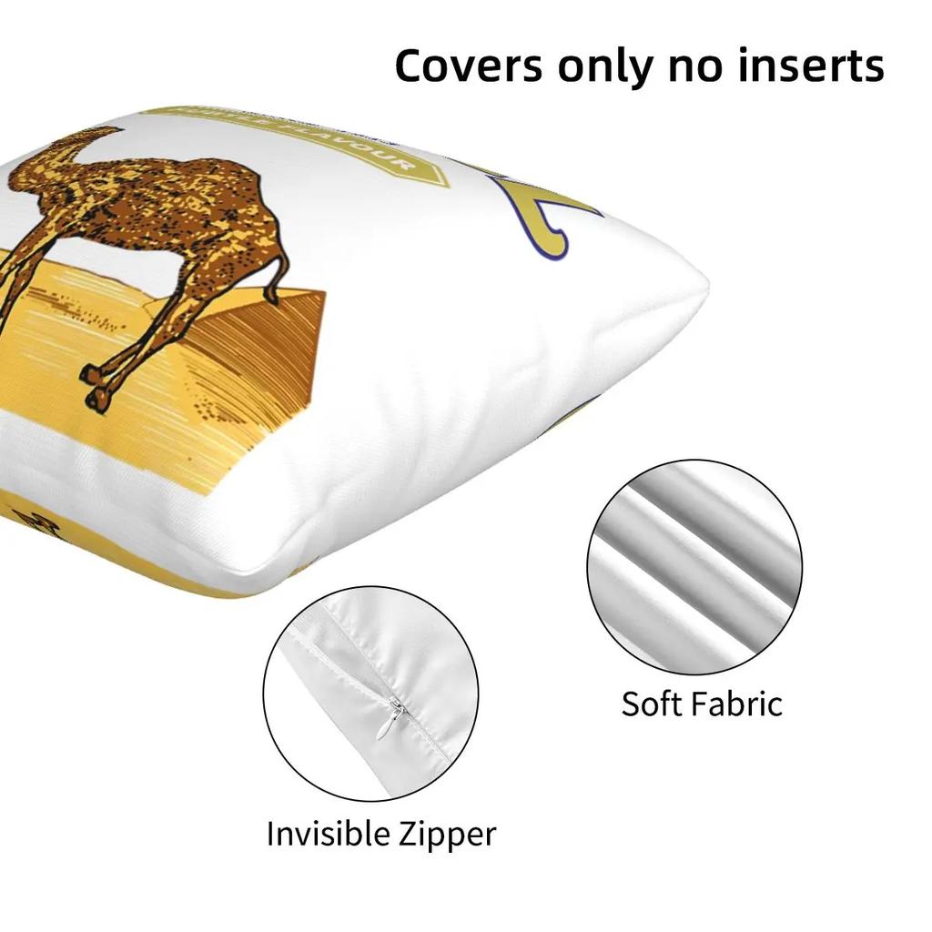 Camel Cigarettes 2 Pcs Square Pillowcase Pillow Cover Cushion Zip Decorative Comfort Throw Pillow For Home Sofa
