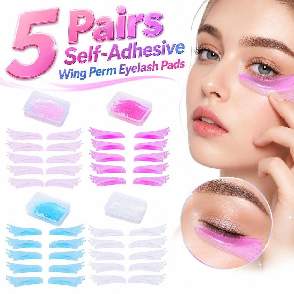 5 Paar Ultradünne Wing Perm Wimpernpads Wiederverwendbare Wimpernwelle Werkzeuge Für Lash Lift
