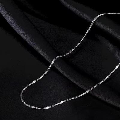 Wave Flash Pailletten-Halskette für Damen, einfache Persönlichkeit, Nude-Kette, Schlüsselbeinkette, Halskette