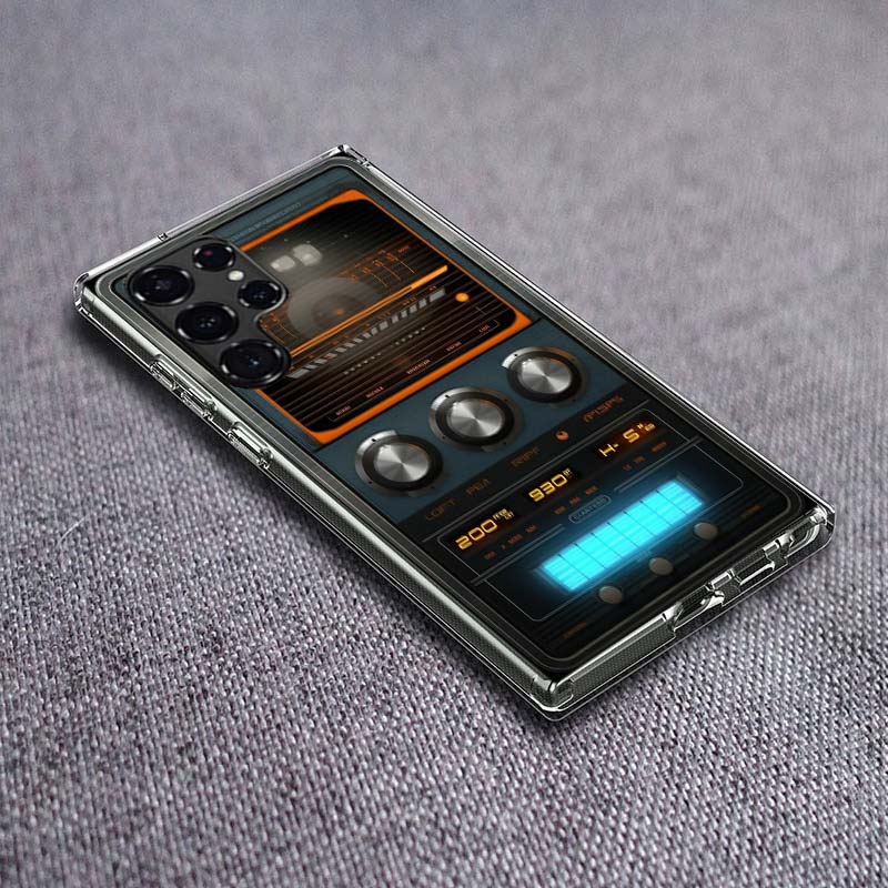 

Radar Numerical Control Data Phone Case For Samsung Galaxy S24 S23 S21 S20 FE S22 S26 Ultra S25 Edge S10 Plus Cover Clear TPU Ca Samsung S24
