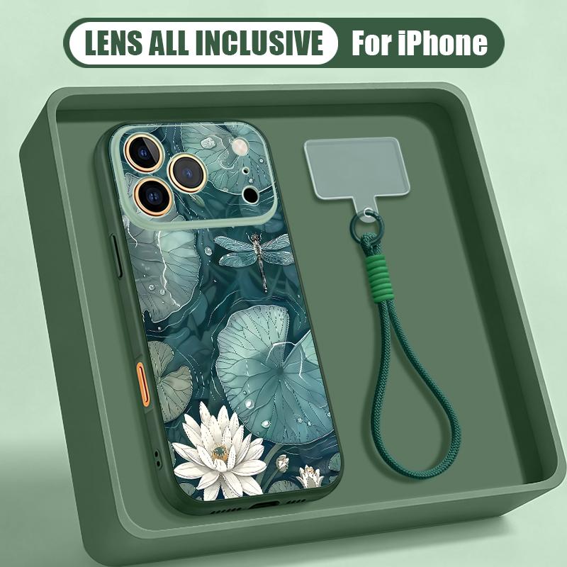 Schöne Blumen-Handgelenkschlaufe Hülle Für iPhone 17 Pro Max iPhone 16 15 14 13 Pro Max Magnetisch Für Magsafe Hybrid TPU+PC Mattes Cover