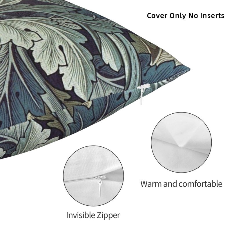 Acanthus By William Morris Poszewki na poduszki dekoracyjne do domu Nowoczesny wzór tekstylny Poduszki na sofę Kwadratowa poszewka