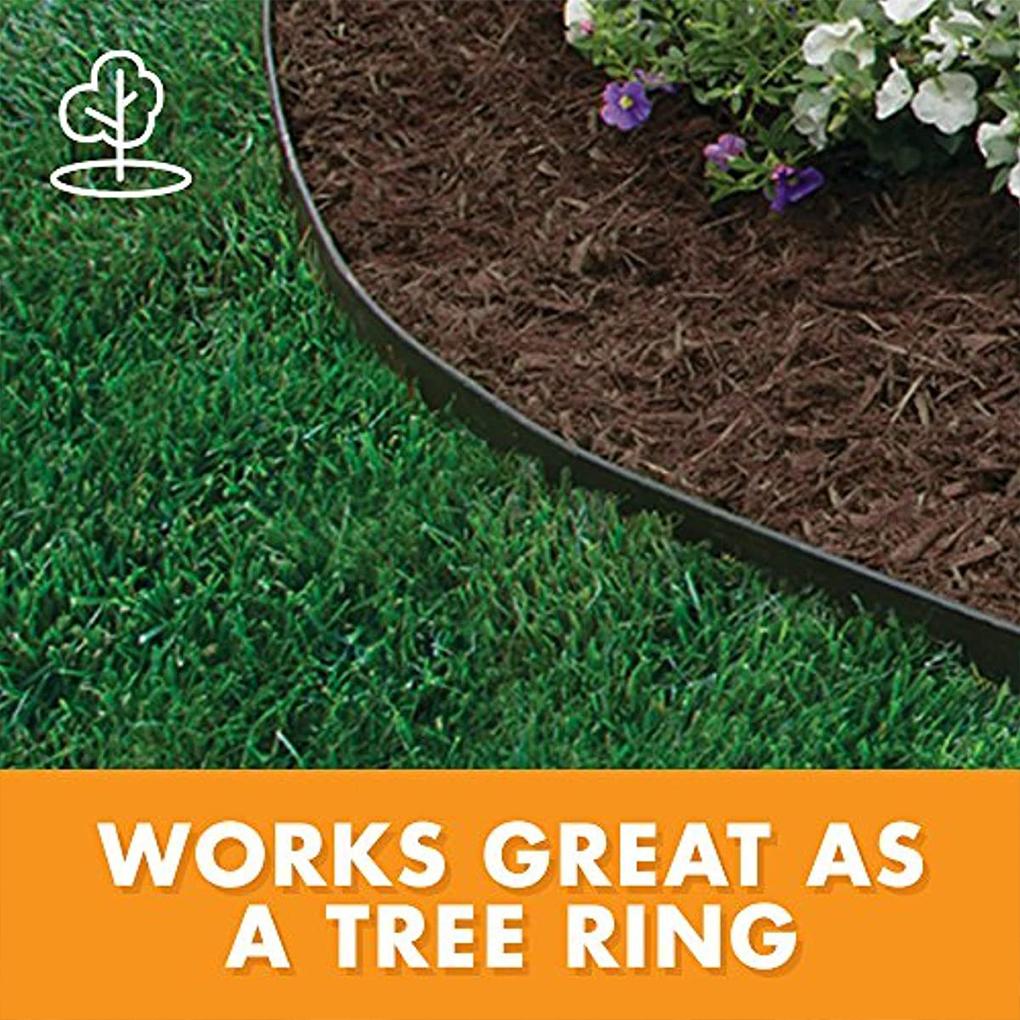 Plastic Lawn Landscape Edging Kit Detachable 5M Replacement Trimmable Outdoor Park Garden Tree Landscaping Border