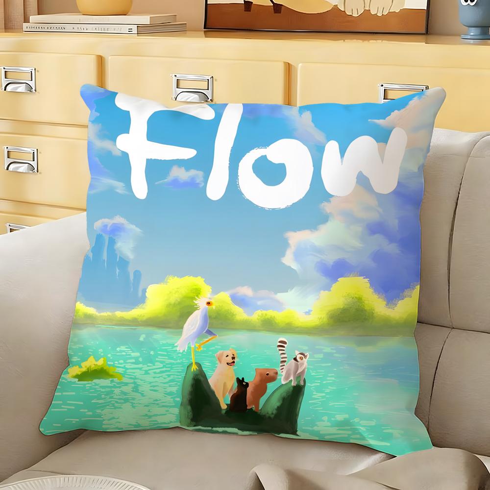Cartoon movie FFlow Cushion Cover Soft Durable Reversible Pillow Cover Home Car MultiScene Daily Comfort Pillowcase