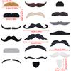 18/48Pcs Mustache Birthday Party Photobooth Props Kids Adult Pirate Party Costume Cosplay Fake Beard Halloween Decoration