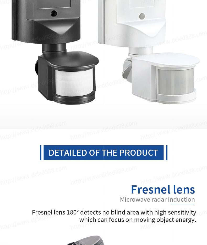 Adjustable 180° PIR Motion Sensor Detector
