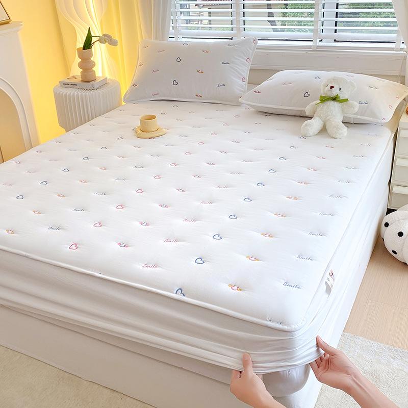 Cotton Class A Soybean Padded Cotton Embroidered Sheet Cover Three-Piece Protective Cover All-Inclusive Dust Cover