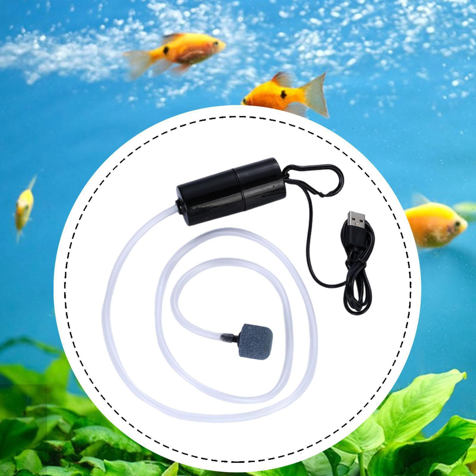 USB Аэратор для аквариума Портативный, Прочный, Маленький, Тихий, Долговечный, Компактный, Аксессуары