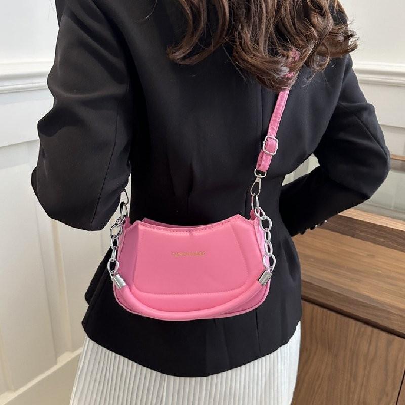 Elegant Pu Leather Shoulder Bag Minimalist Design For Daily Commute Fashionable