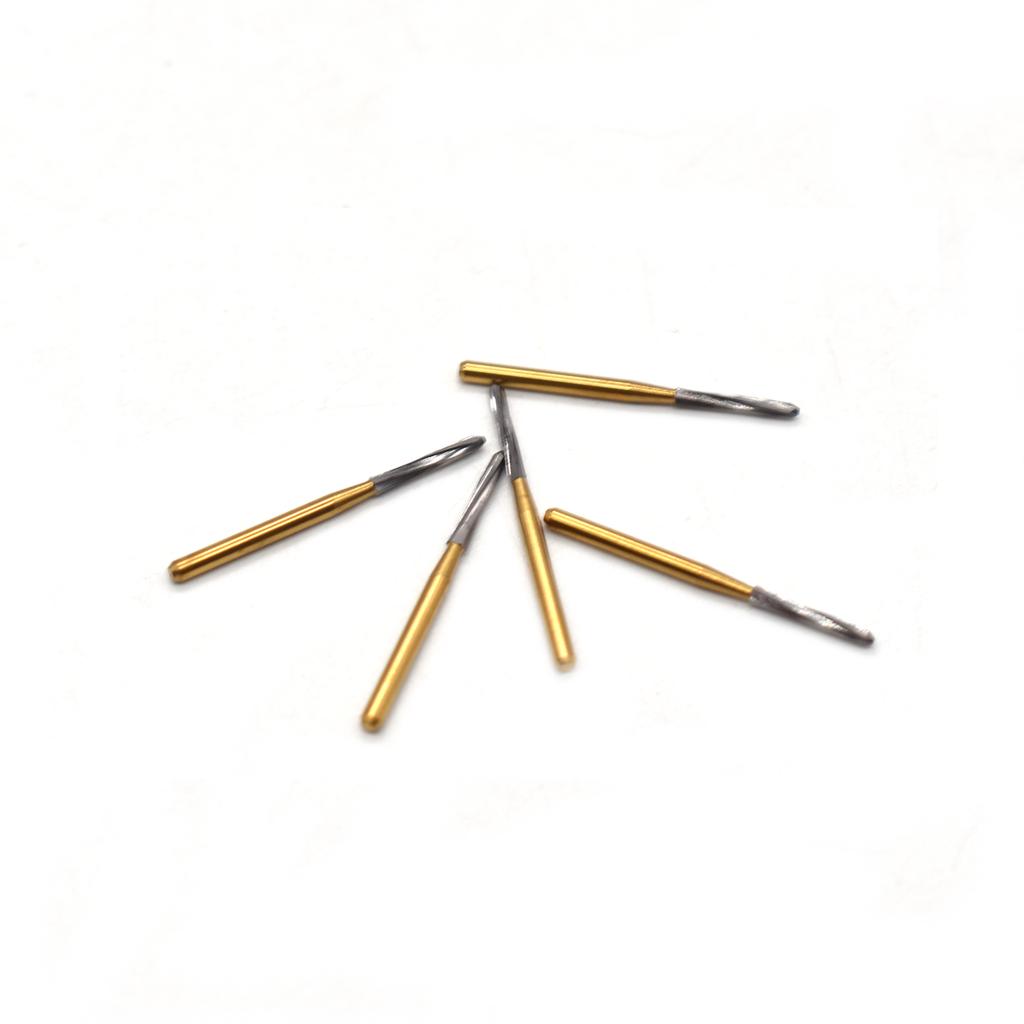 5 Piezas Fresas Dentales de Carburo Endodóntico Fg 1,6 Mm Para Pieza de Mano de Alta Velocidad Modelado y Refinamiento de Preparaciones de Acceso Endodóntico