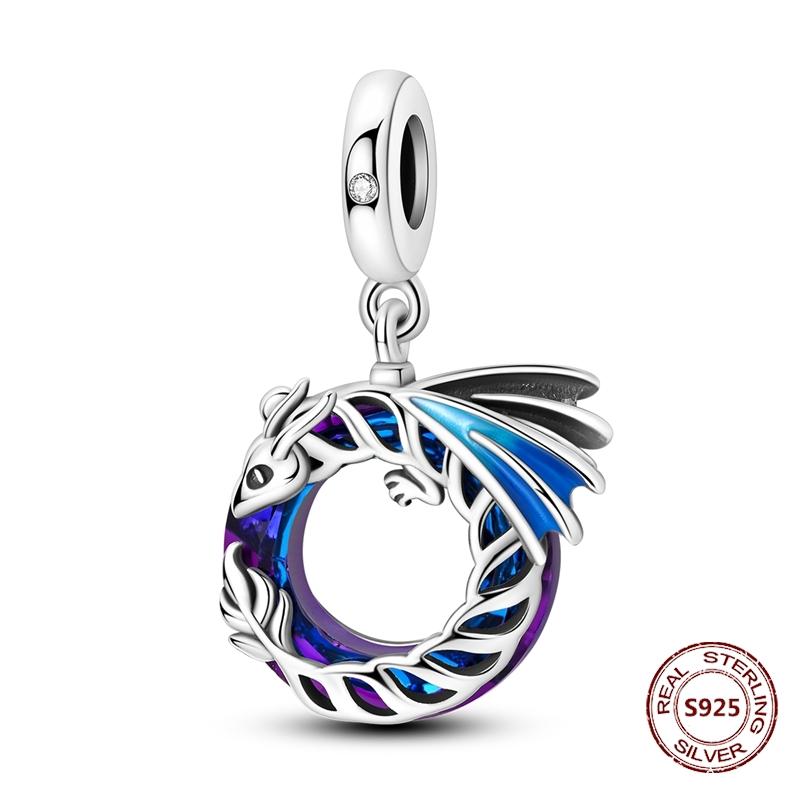 

Compatible With Authentic Original Bangle Bracelet High Quality Fine Jewelry Zircon Owl Glow Firefly Starmoon Copper Metal Charm Bead Component Bead