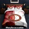 Feyenoord Design Bed Beddengoed Set 1 Dekbedovertrek + 2 Kussenslopen Zacht Ademend Huishoudelijk Beddengoed