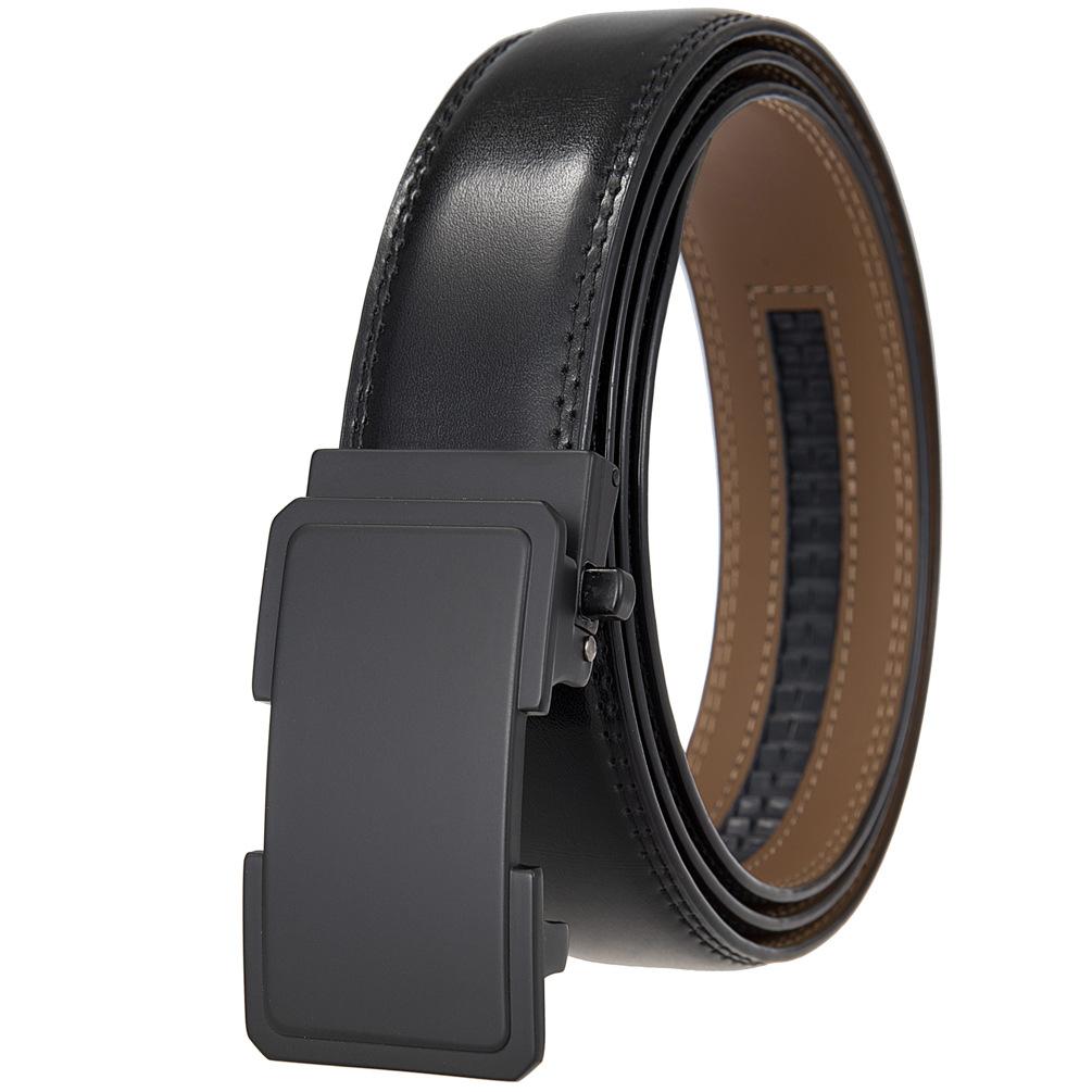 Belt Belt, Two-Layer Leather Belt, Automatic Buckle Belt Ly36-25568-1