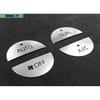 Silver Aluminum Middle Console AC Button Sticke 4PCS For Toyota RAV4 -