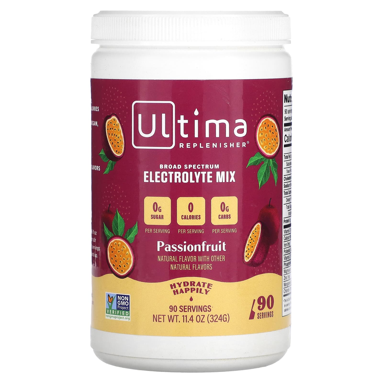 

Ultima Replenisher, Electrolyte Mix, Passion Fruit, 11.4 oz (324 g)
