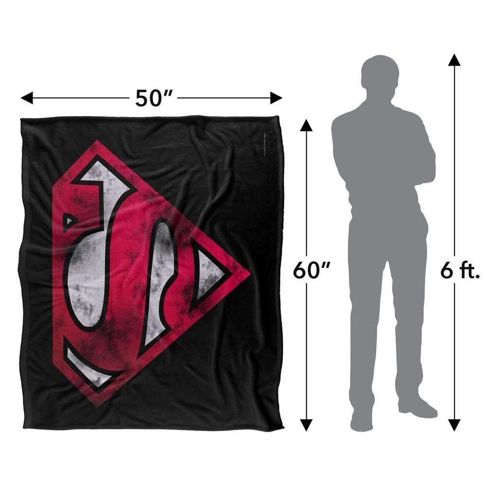 Superman War Torn Silky Shield Supersoft Blanket