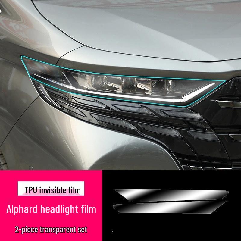 

Black Warrior Smoked Headlight & Center Pillar Film for 25 Toyota Alphard Models - TPU Gloss Black Default