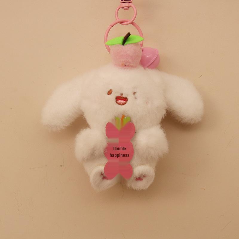 

Креативный милый плюшевый кулон-брелок в виде животного, украшение для рюкзака 4-inch with Standard Chain