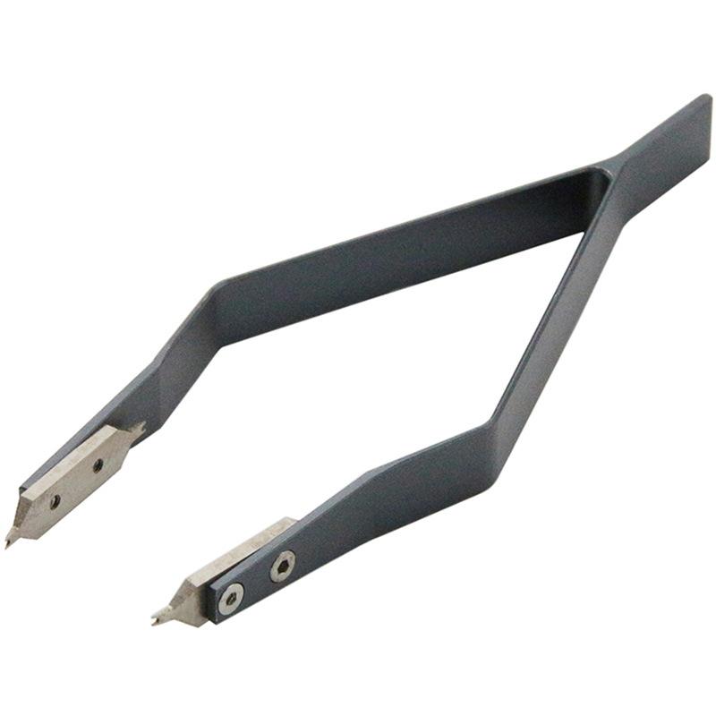 

7825 V-образный металлический пинцет для снятия пружины часов, зажимы, высокая твердость, прецизионный инструмент для ремонта часов, аксессуар для часовщика чёрный