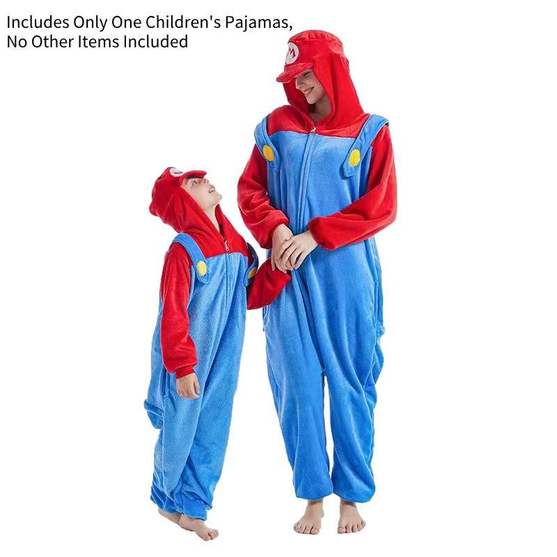 Kids' Cartoon Onesie Sleepwear Hooded And Long Sleeves