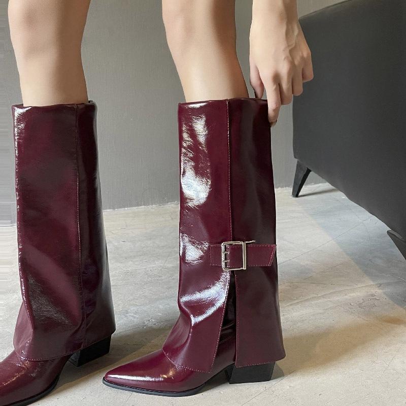 Anti-slip Shoes, Large Size, Pointed Toe, Long Boots, New Style, Women's Shoes