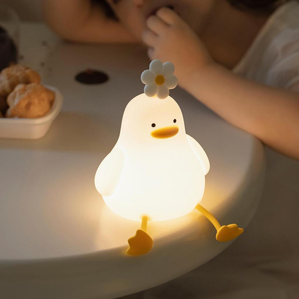 Night Light, Bedside Lamp, Touch-Activated, Nursing Light, USB Rechargeable, Silicone, 3-Level Dimming, Relaxing Item, Cute, Perfect for Story Time,