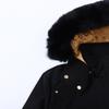 Men's Gold Badge Fox Fur Bomber Down Jacket #02G by Palm Moose