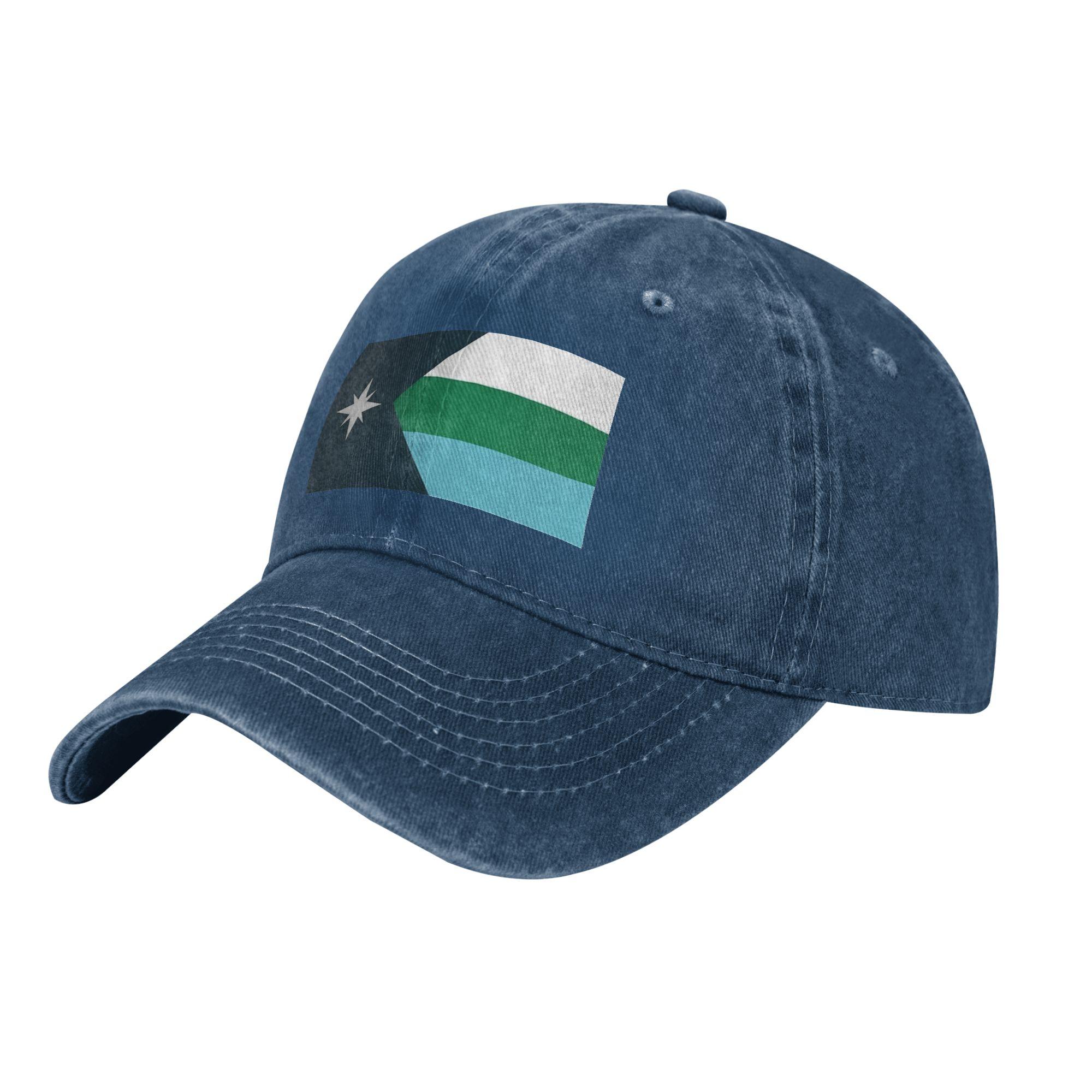 

1953 Minnesota State Flag Unisex Baseball Caps Rebel Loon Distressed Denim Hats Classic Outdoor Workouts Adjustable Snapback Cap One Size