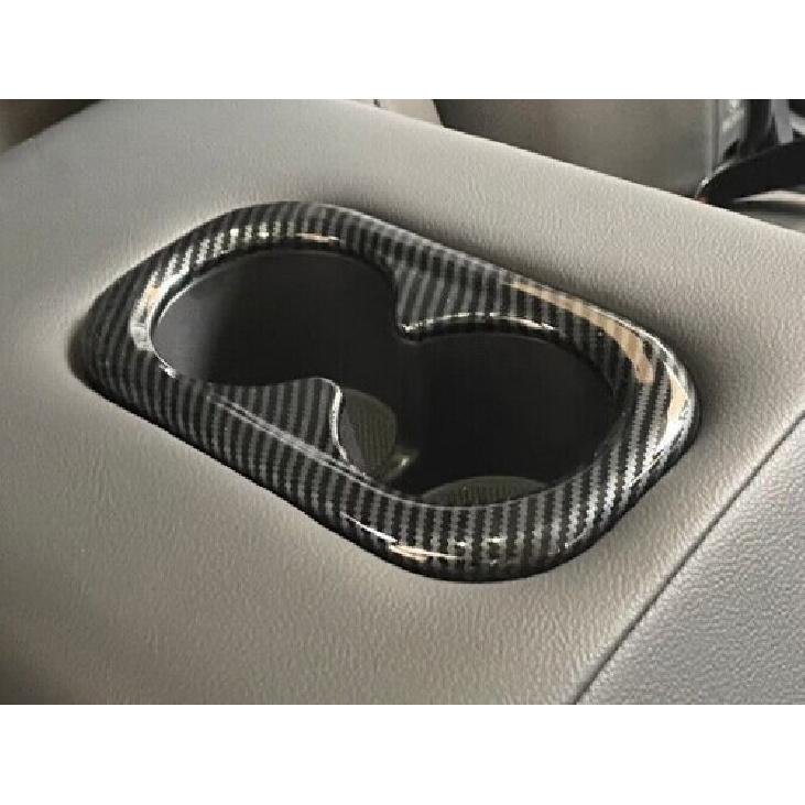For Honda CR-V Rear Armrest Water Cup Holder Panel -2024 Carbon Fiber Steel