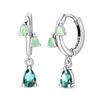 925 Silber Sexy Hängende Ohrringe Schmetterling Schleife Herz Blume Muschel Perle Edelstein Bling Set für Damen Ohrstecker Geschenk Feiner Schmuck