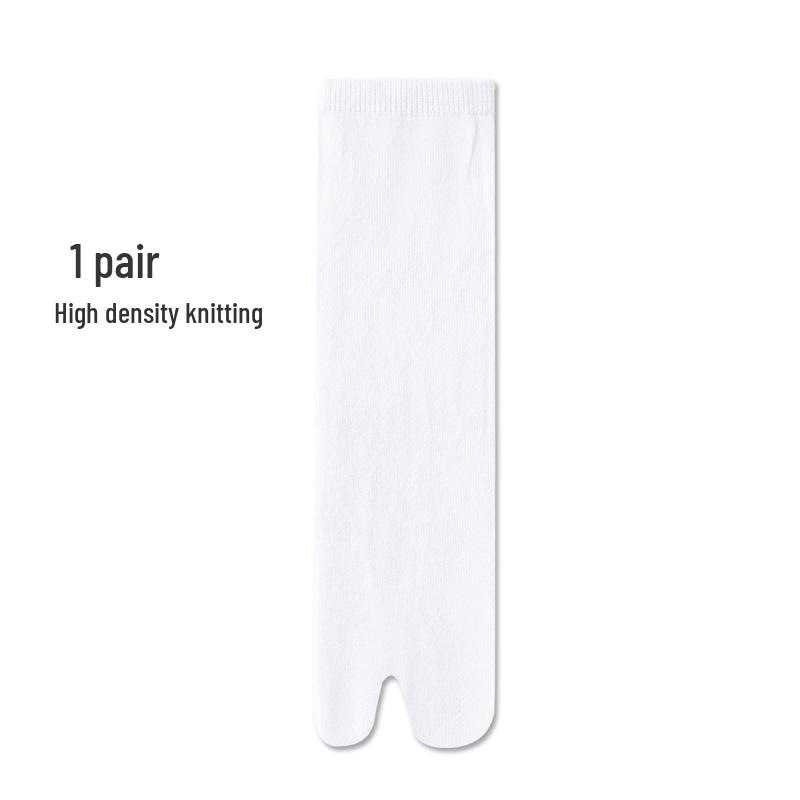 Women's Velvet Mid-Calf Flip-Flop Socks - Summer Thin Split-Toe Design