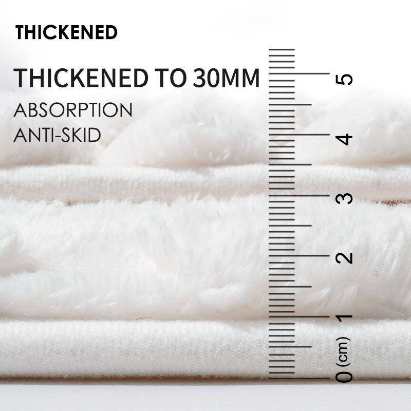 Memory Foam Quick-Dry Bath Mat - Absorbent Floor Mat for Shower, Bathroom, or Entrance.