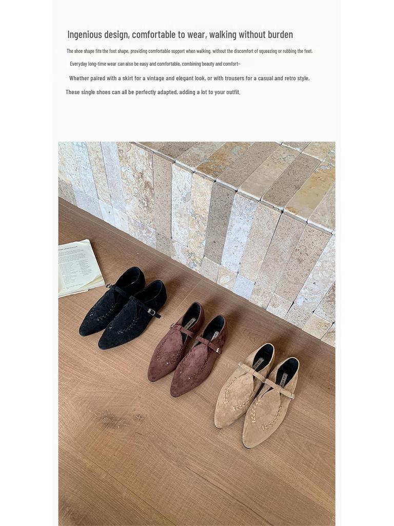 2025 Retro Minimalist Mary Jane Women's Shoes: Spring/Autumn Light Luxury.