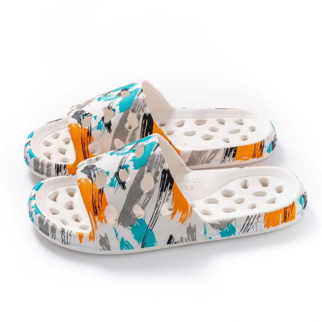 Badezimmer Badeschuhe Damen Indoor Zuhause Zuhause Wasserdurchlässig Rutschfest Hohl Hotel Badezimmer Paar Duschslipper Herren