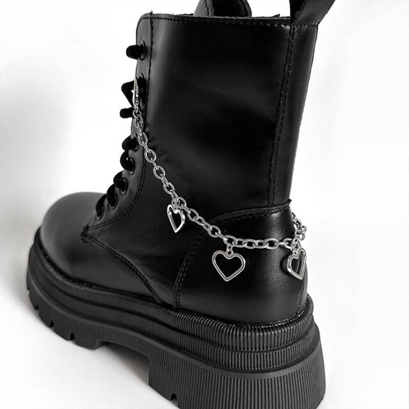Stylish Shoe Chain Unique Hollow Star Pendant Martins Boots Chains Canvas Shoes Buckles for Casual and Formal Occasions