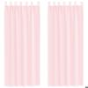 VidaXL Voile Curtains with Loops 2 Pcs Light Pink 140x260 Cm, Net Curtain, Sheer Curtain, Window Voile, 4102280