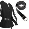 Retro Medieval Belt Renaissance O-shaped Ring Imitation Leather Fighting Knight Belt Unisex Waistband Clothes Accessories