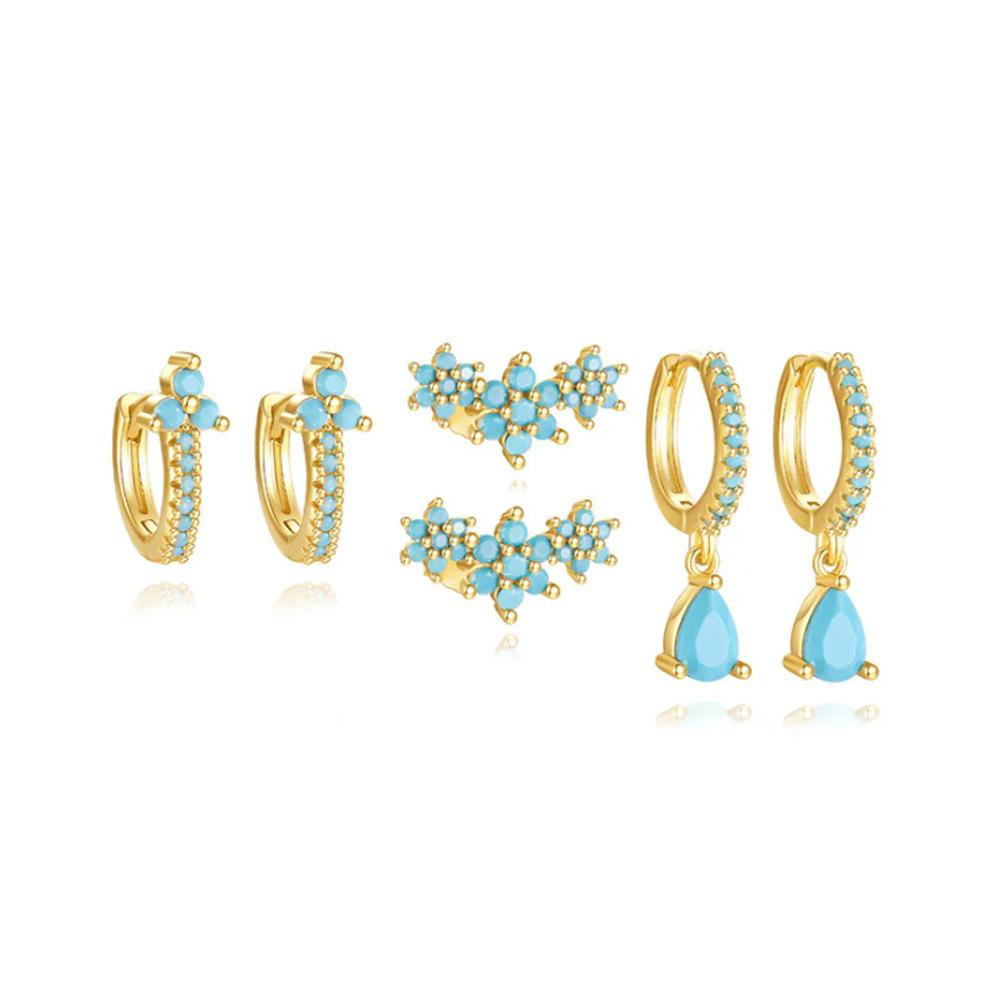 Eleganti Orecchini Pendenti a Forma di Fiore a Goccia, Un Lussuoso Regalo per Donne, Adatti per l'Uso Quotidiano o Feste, Accessori per le Feste
