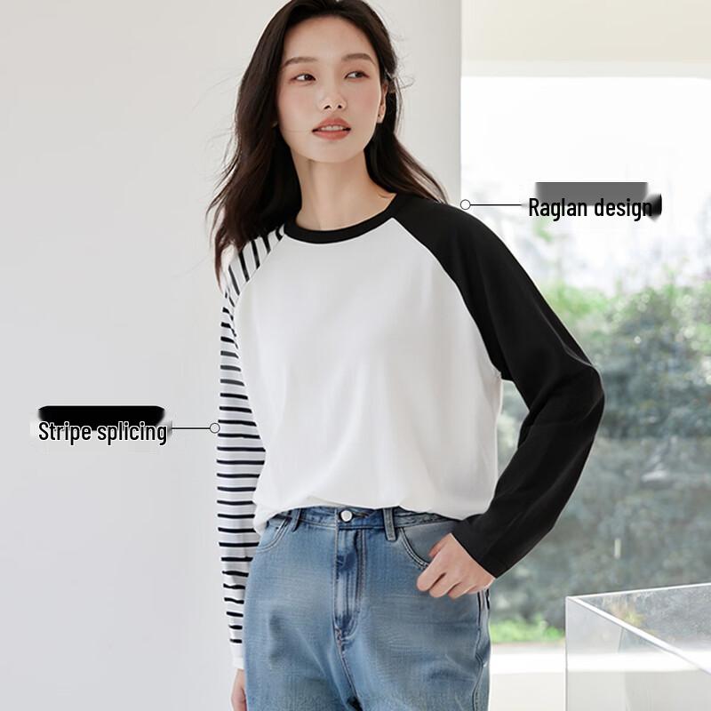

Handu Yishe Women s Color Block Knitted Long Sleeve Top One Size