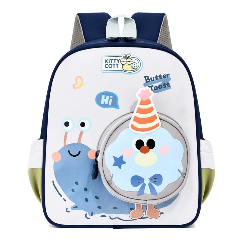 

Preschool Backpack With Cartoon Animal Pattern For Children Lightweight Durable Material Navy