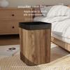Wood Grain Trash Can Household High-looking Bathroom Kitchen B&B Hotel Trash Can