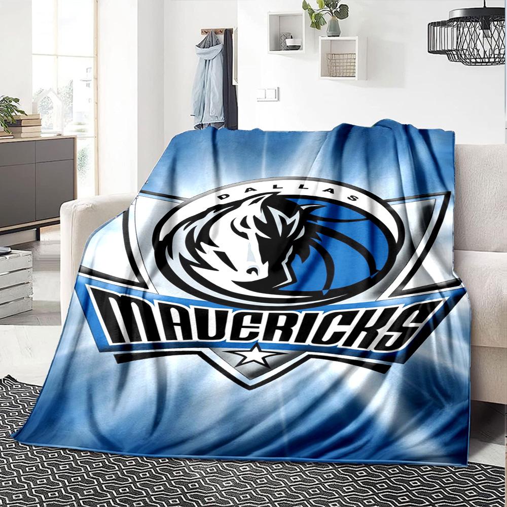 Dallas Mavericks Print Flannel Blanket High Quality Warm Comfortable Cover for All Seasons Perfect for Gifts Home Decor