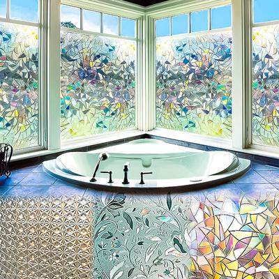 Kendinden yapışkanlı Cam Çıkartmaları Pencere Dekoratif Gözetlemeyi Önlemek banyo kapısı DIY Ev Dekorasyonu