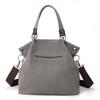 Casual women's canvas bag fashionable versatile portable messenger bag trendy new splicing contrasting color shoulder women's bag