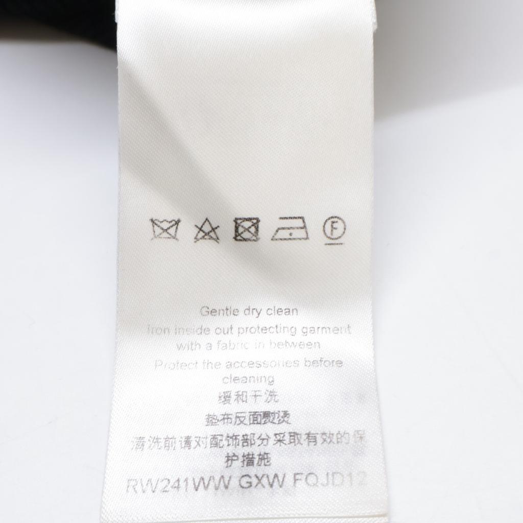 Louis Vuitton [Domestic Regular/24 Stainless Steel] RW241WW GXW FQJD12 Eyelet Tab Dress/ Dress XS blackUsed