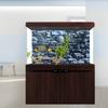 Background Poster Decorative Stonewalling Paintings PVC Sticker Landscape Image for Aquarium Fish
