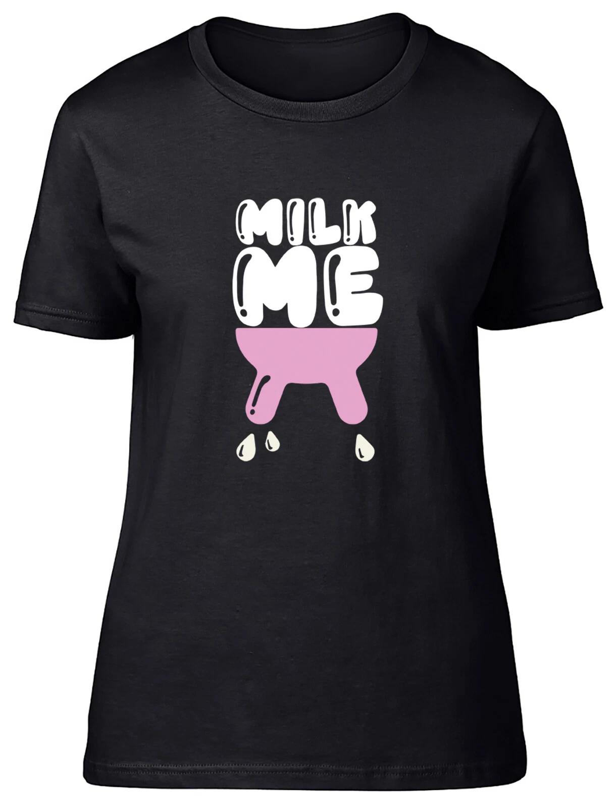 Milk Me Womens T-Shirt Funny Udder Cow Ladies Gift Tee XL