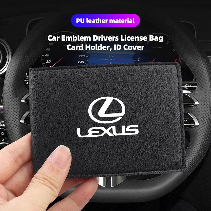 Ultra-Thin Car Driver License Bag ID Card Leather Cover For Lexus F-SPORT ES RX NX LS UX LM LX GX LC RZ IS CT GS RC HS SC TX LBX