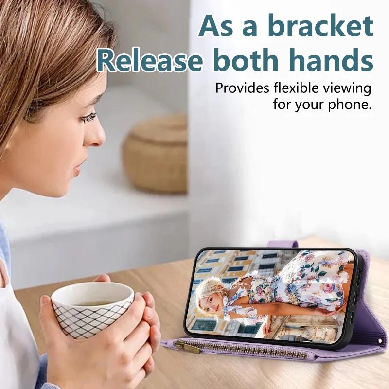 Wrist Strap Crossbody Wallet with Card Holder Phone Case for Google Pixel 9 8 7 6 Pro 8A 7A Protective Shockproof Leather Cover